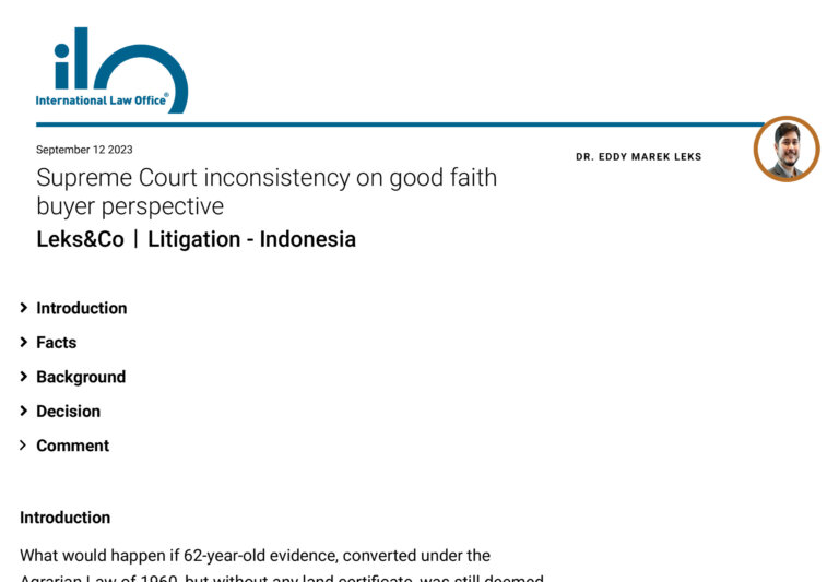 Real Estate Law Firm - Eddy Leks Article Published by Lexology September 2023 Edition Real Estate Law Firm - Eddy Leks Article Published by Lexology September 2023 Edition
