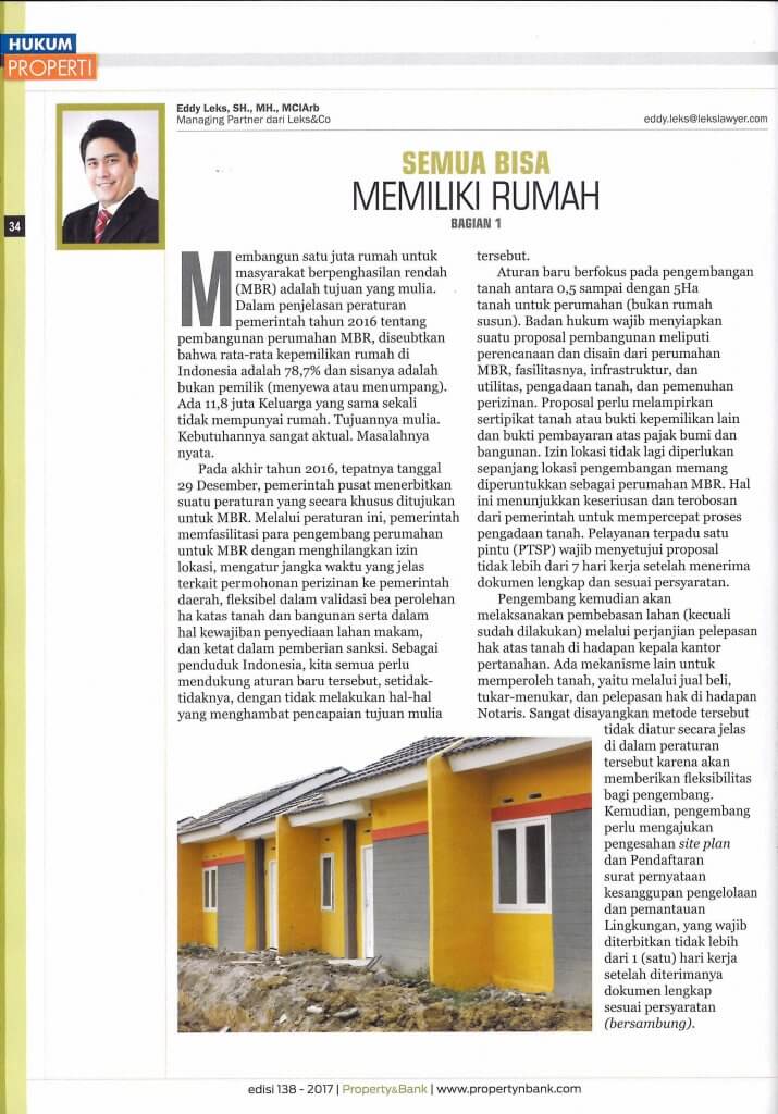 Semua Bisa Memiliki Rumah